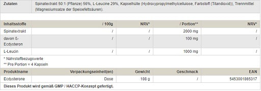 Peak Ecdysterone 120 Kapseln — vue 2