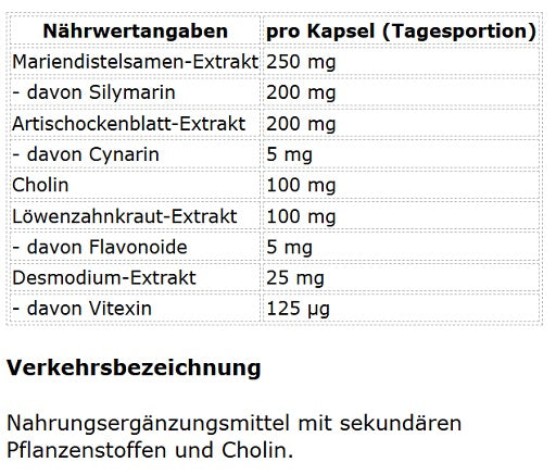 ProFuel Mariendistel Komplex 120 Kapseln — vue 2