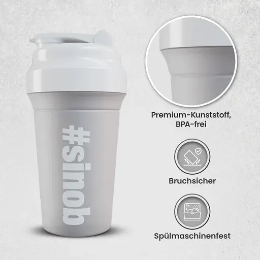 Sinob Premium Shaker- 600ml Blanc L
