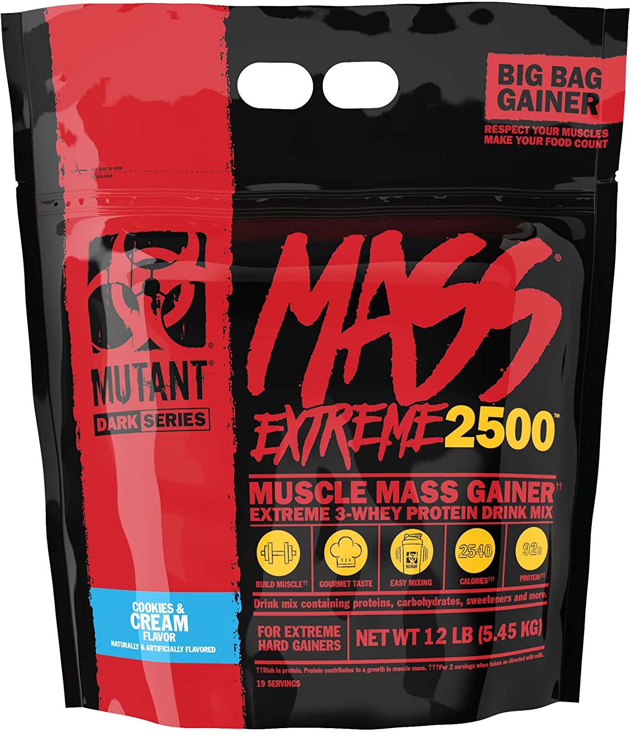 Mutant Mass XXXTREME 2500 - 5,45kg — Cookies & Cream — vue 3