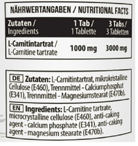 MST - L-Carnitine 1000 (90 Tabl.) — vue 2