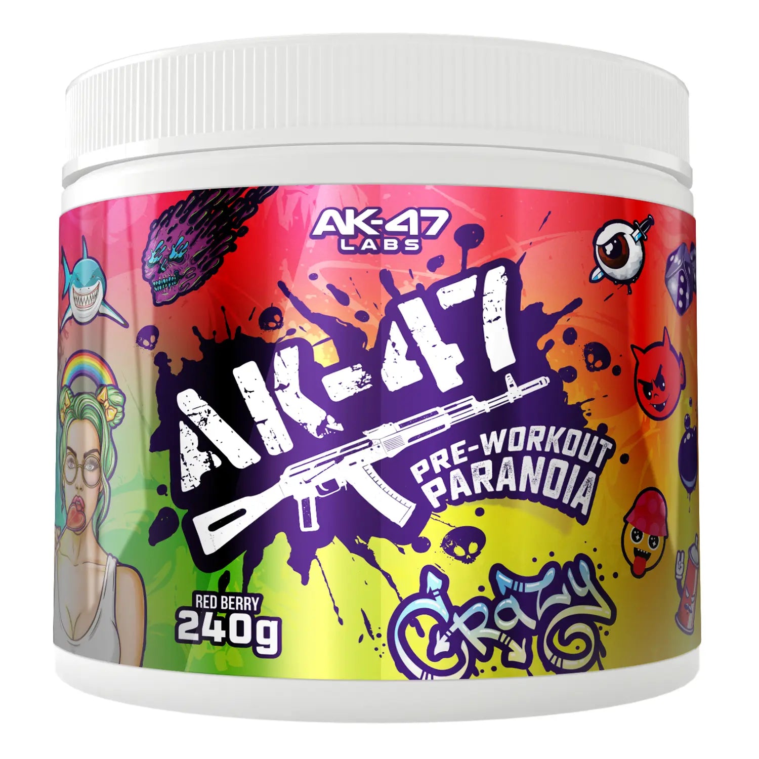 AK47 Labs Pre-Workout Paranoia - 240g - Fruit Punch