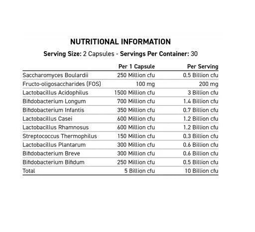 Applied Nutrition Probiotic Advanced Multi-Strain Formula 60 Kapseln — vue 2