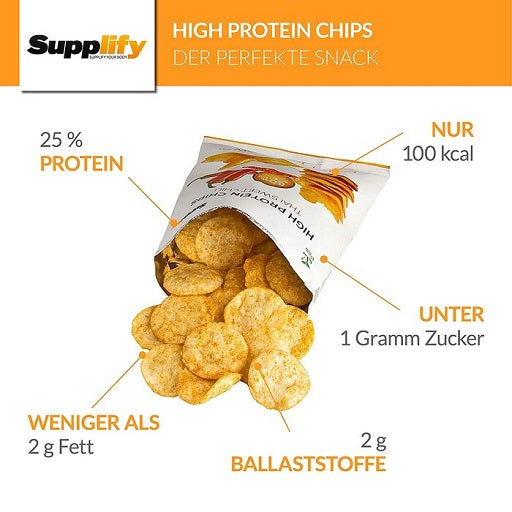 Supplify High Protein Chips 6 x 50g — BBQ — vue 2