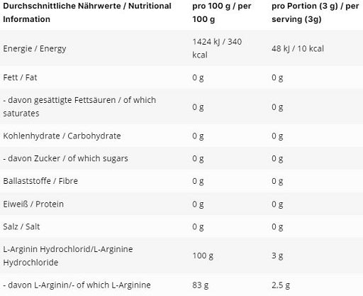 INLEAD L-Arginin HCL 500g — vue 2