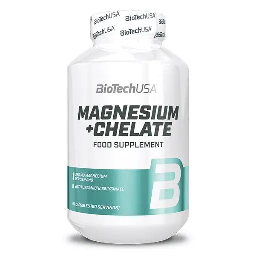 BioTech Magnesium + Chelate 60 Kapsel Complément Nutrition BioTech USA