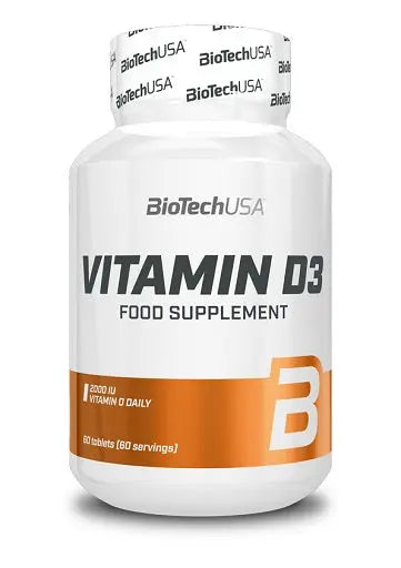 BioTech Vitamin D3 60 Comprimés BioTech USA