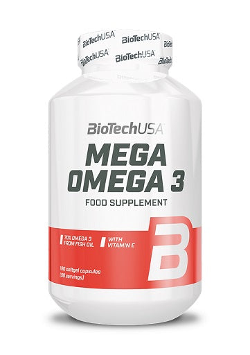 BioTech Mega Omega 3, 180 Capsules