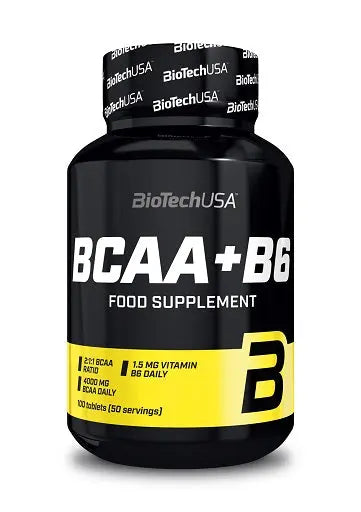 BioTech Acides Aminés BCAA+B6 100 Tabl Récupération BioTech USA