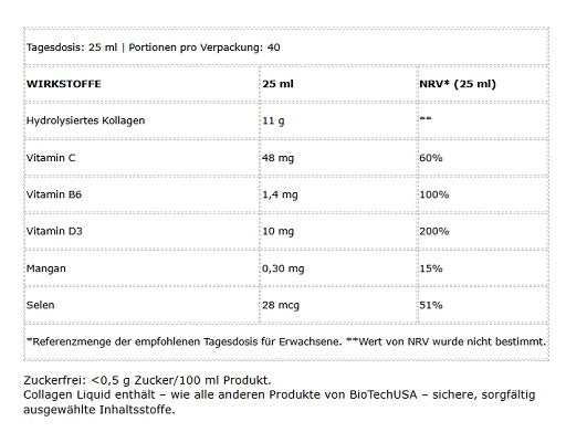 BioTech Collagen Liquid 1000ml — Tropical Fruit — vue 4