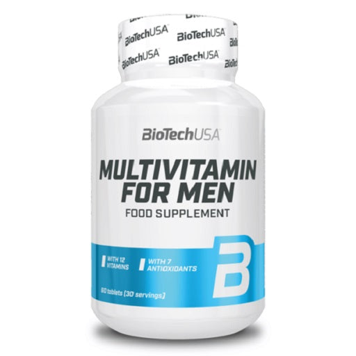 BioTech Multivitamin for Men Complément Nutrition 60 Comprimés.
