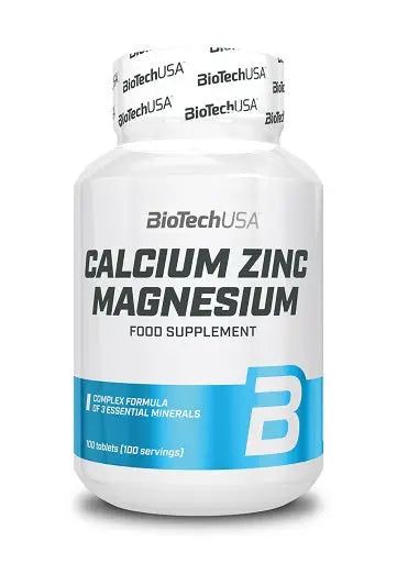 BioTech Calcium Zinc Magnesium - Complément Nutrition 100 BioTech USA