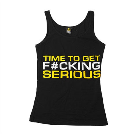 Dedicated Women Tank "Time To Get Serious" — L — vue 2