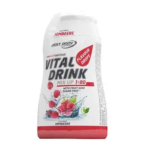 Best Body Vital Drink Flavour Drops 1:80 - 48ml Squeeze Flasche Eistee Pfirsich