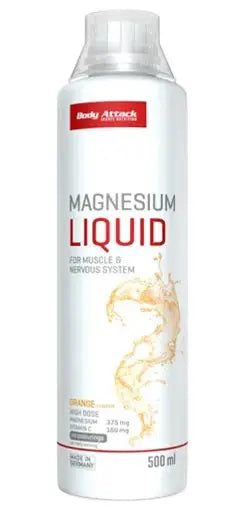 Body Attack Magnesium Liquid Orange Énergétique Sport 500ml Body Attack