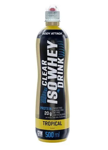 Body Attack Clear Iso Whey Boisson 12 x 500ml Body Attack