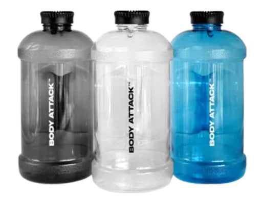 Body Attack Trinkgallone 2,2l — Black Smoke Transparent
