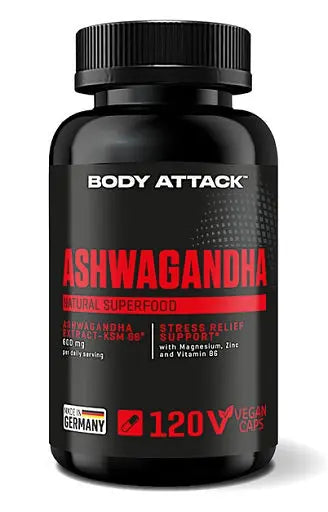 Body Attack Ashwagandha 120 Capsules