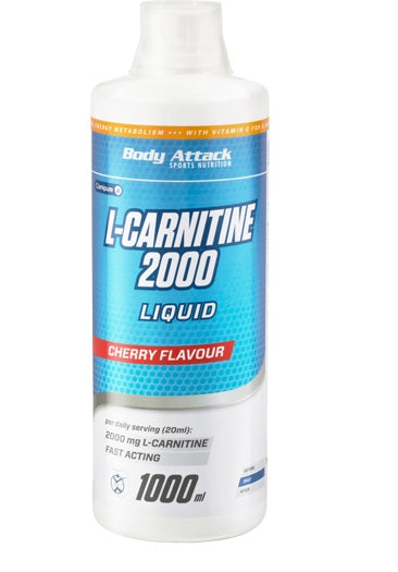 Body Attack L-Carnitine Liquid 2000, Énergétique Sport — Cerise