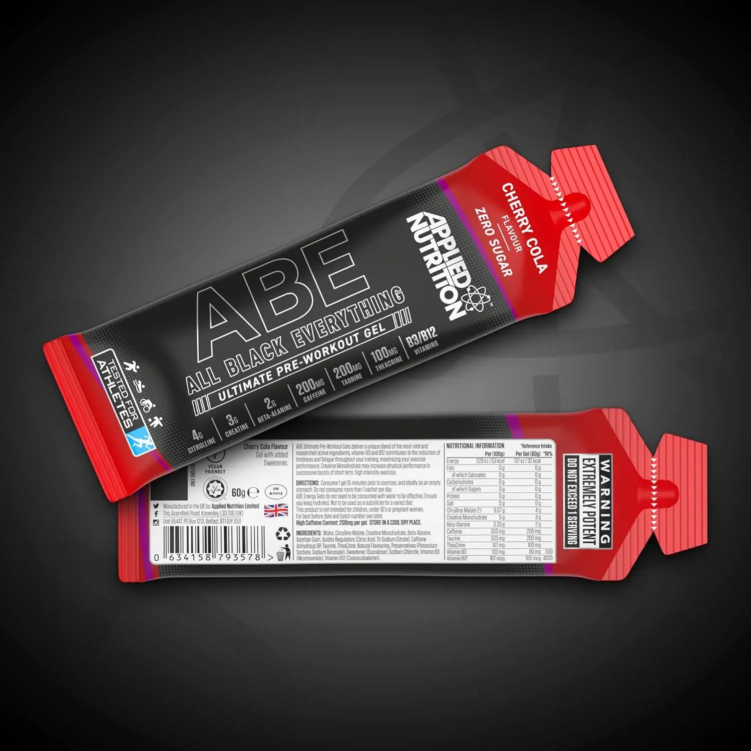 Applied Nutrition ABE Pre-Workout Gel 20x60ml Nutrition