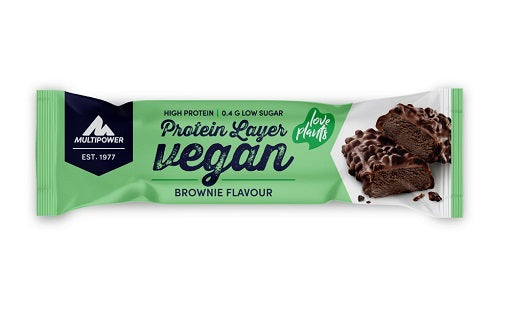Multipower Vegan Protein Layer Bar 15x 55g — Brownie — vue 2