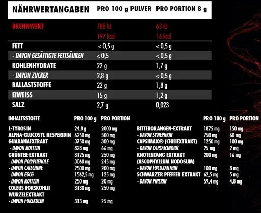 Big Zone Heat Up 240g Dose Complément Nutrition