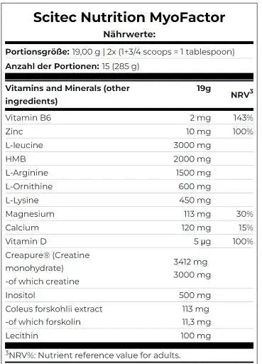 Scitec MyoFactor 285g Scitec