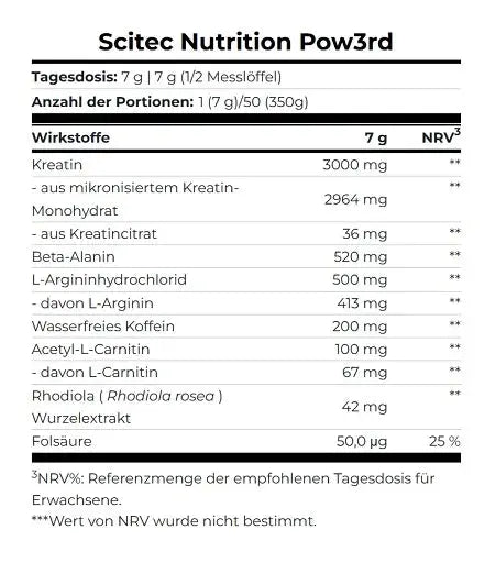 Scitec Pow3rd 350g Scitec