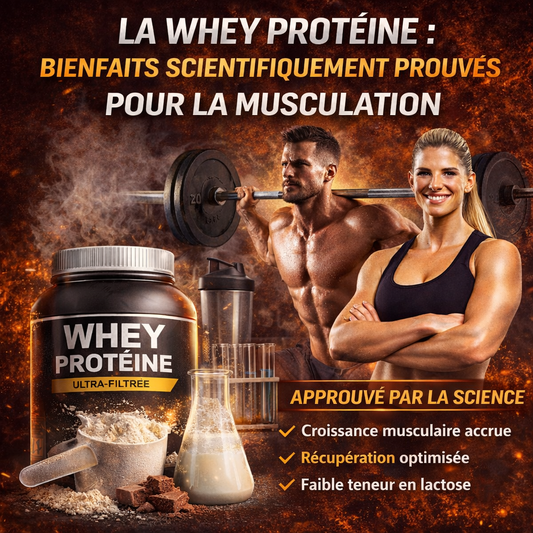 La Whey Protéine : Bienfaits Scientifiquement Prouvés pour la Musculation