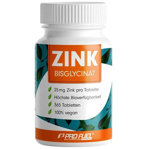 ProFuel Zink Bisclycinat hochdosiert 365 Tabletten ProFuel