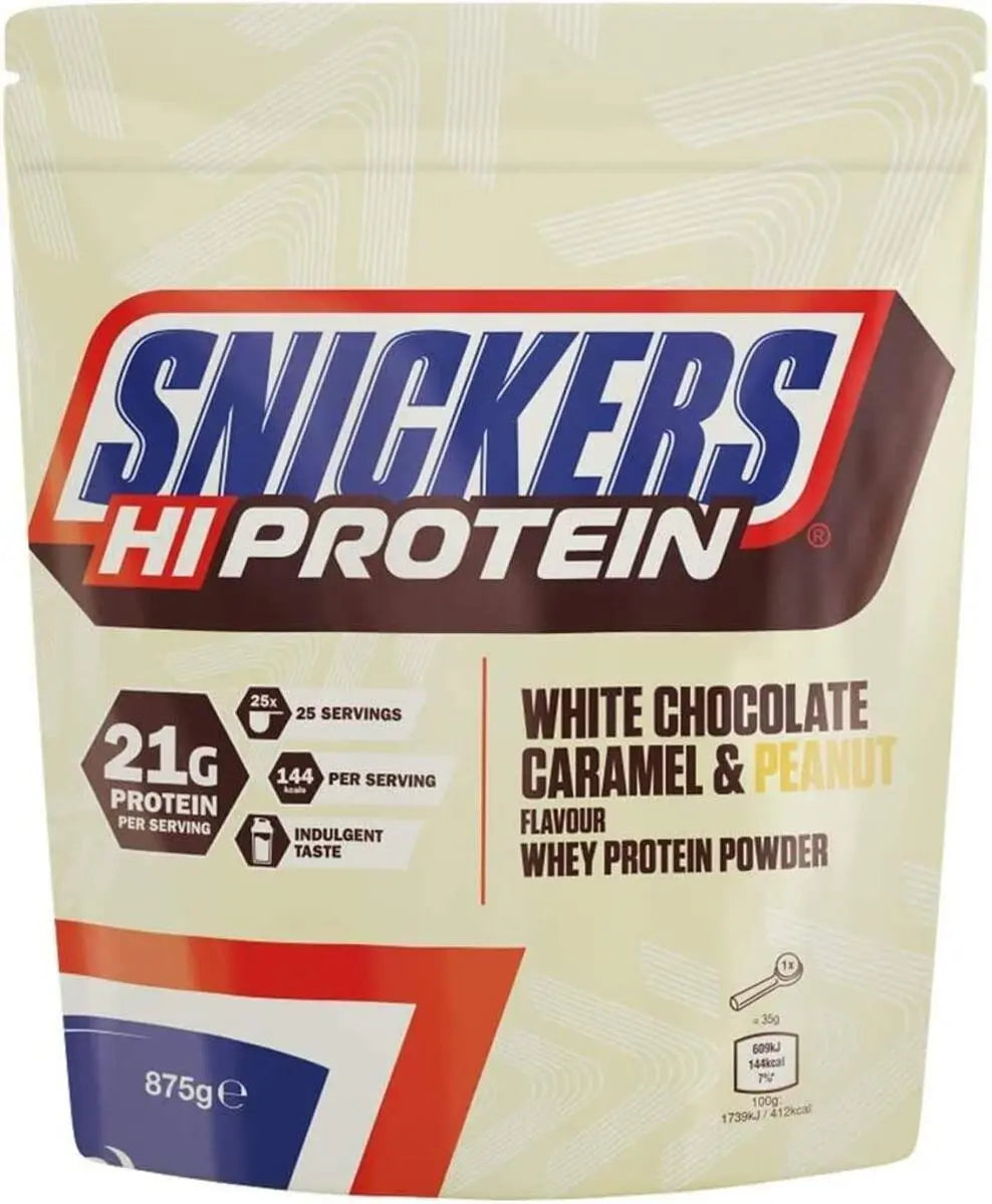 Snickers White Protein Powder 875g/455g - White Chocolate, Caramel & Peanut — 875g — vue 2