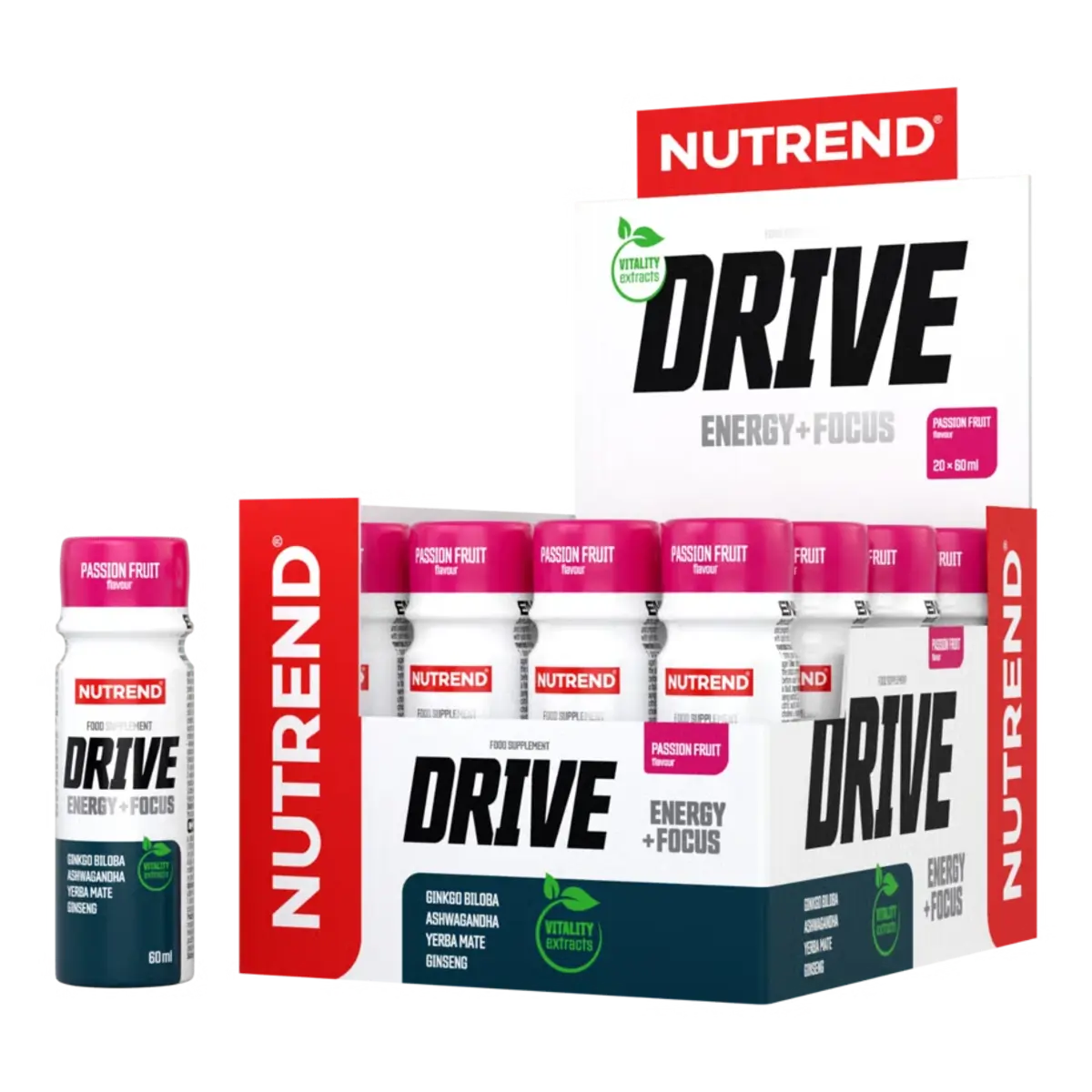 Nutrend Drive Shot 20x60ml — Ice Mint — vue 4