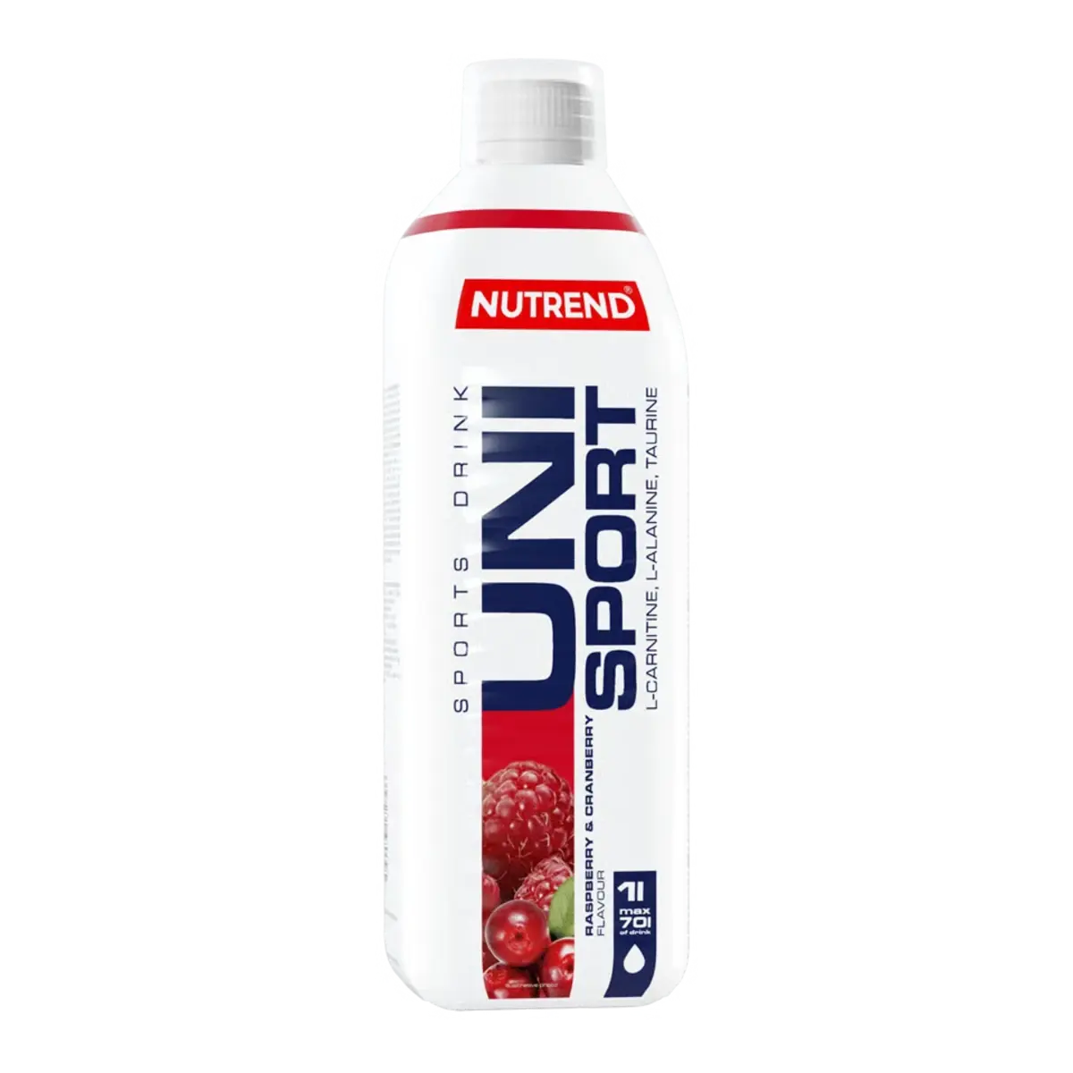 Nutrend Sports Drink UNI Sport 1000ml — Raspberry & Cranberry