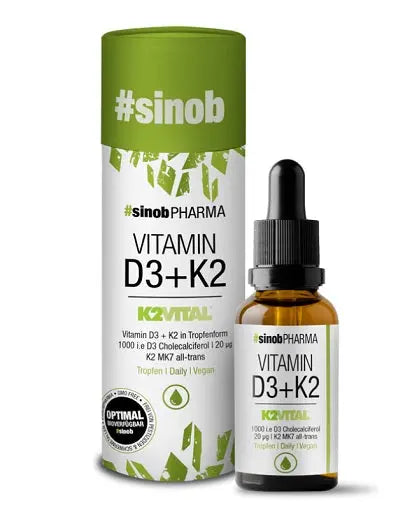 Sinob Vitamin D3 + K2 Tropfen 10ml Sinob