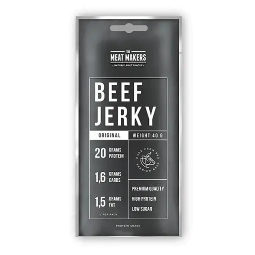 The Meat Makers Beef Jerky Sports Beef 12x40g The Meatmakers