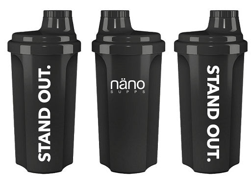Nanosupps Shaker NANOBCAA 500ml — Black