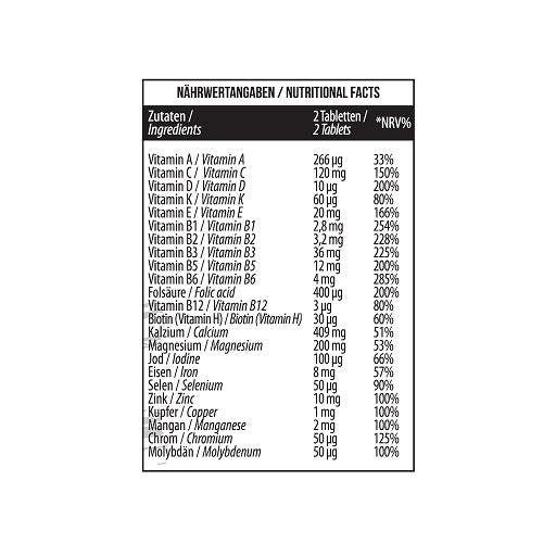 MST - All Vitamins 60 Pillen — vue 4