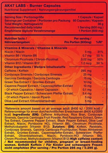 AK47 Labs Fatburner - 60 Kapseln — vue 4