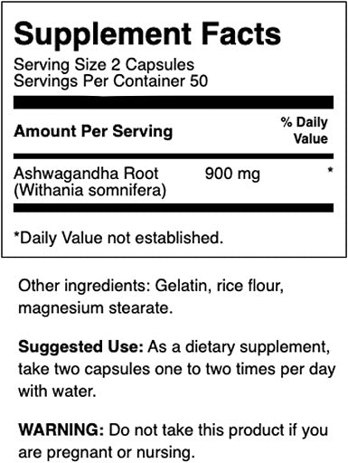 Swanson Ashwagandha Full Spectrum 450mg - 100 Kapseln — vue 2