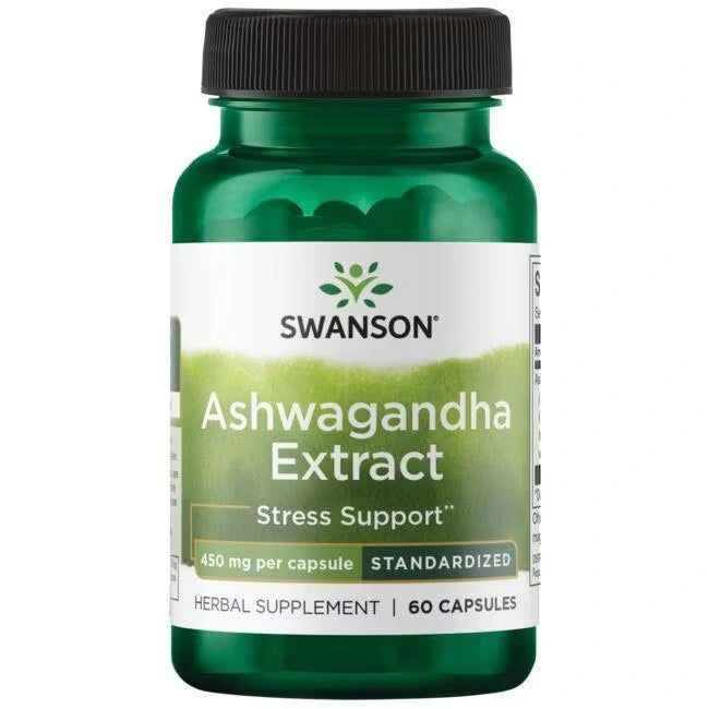 Swanson Ashwagandha Extract 450mg 60 Kapseln — vue 3