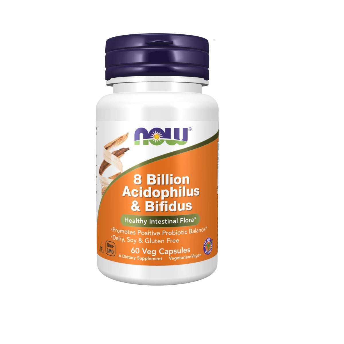 Now Foods 8 Billion Acidophilus & Bifidus 60 veg. Kapseln — vue 4