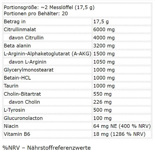 BAD ASS Pump Stim Free 350g — Exotic — vue 4