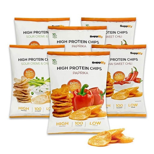 Supplify High Protein Chips 6 x 50g — BBQ