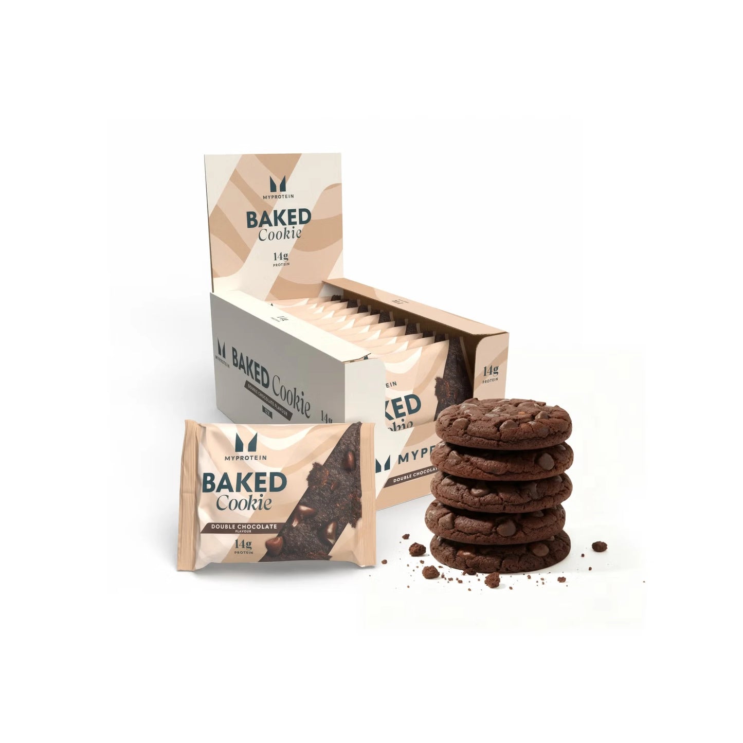 MyProtein Baked Protein Cookie 12x75g — Double Chocolate — vue 4