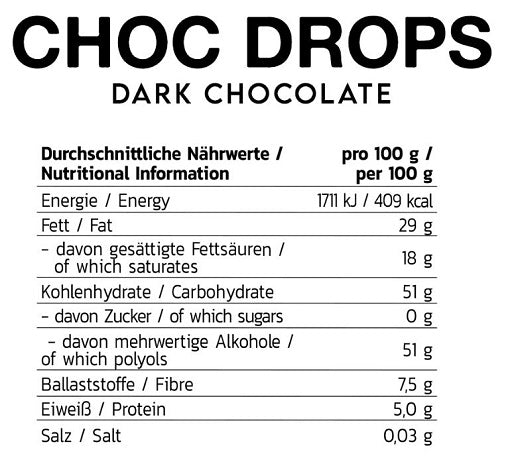 INLEAD Choc Drops 150g — Dark Chocolate — vue 2