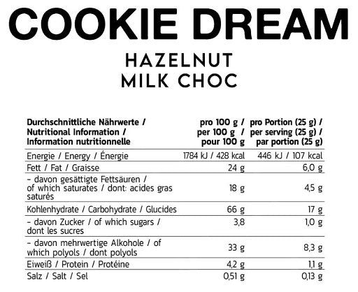 INLEAD Cookie Dream 128g — Nut Nougat Cream — vue 2