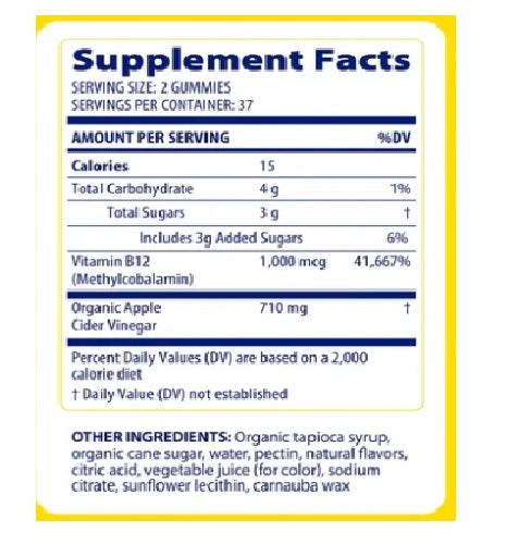Enzymedica Apple Cider Vinegar Gummies 74 Gummies — vue 2