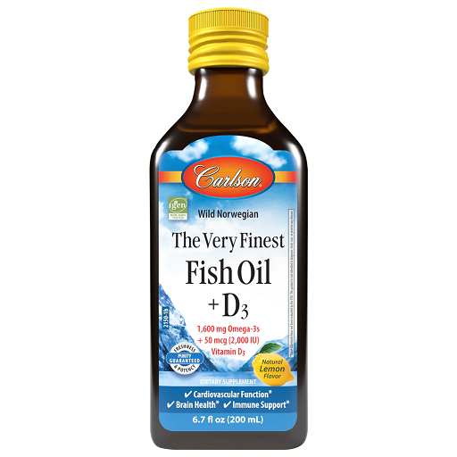 Carlson Labs The Very Finest Fish Oil - 200ml — Lemon