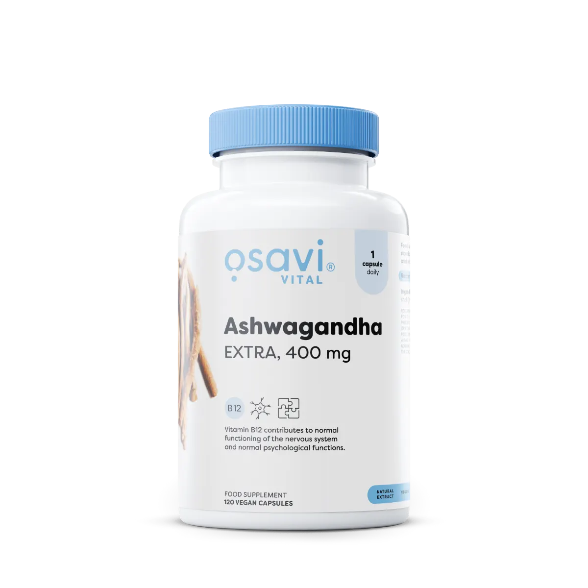 Osavi Ashwagandha Extra, 400mg - 120 Kapseln — vue 3