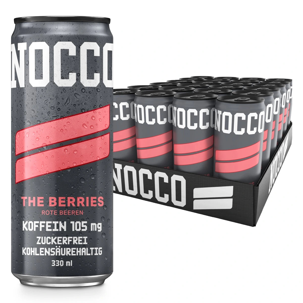 Nocco BCAA Drink 24 x 330 ml — THE BERRIES / ROTE BEEREN